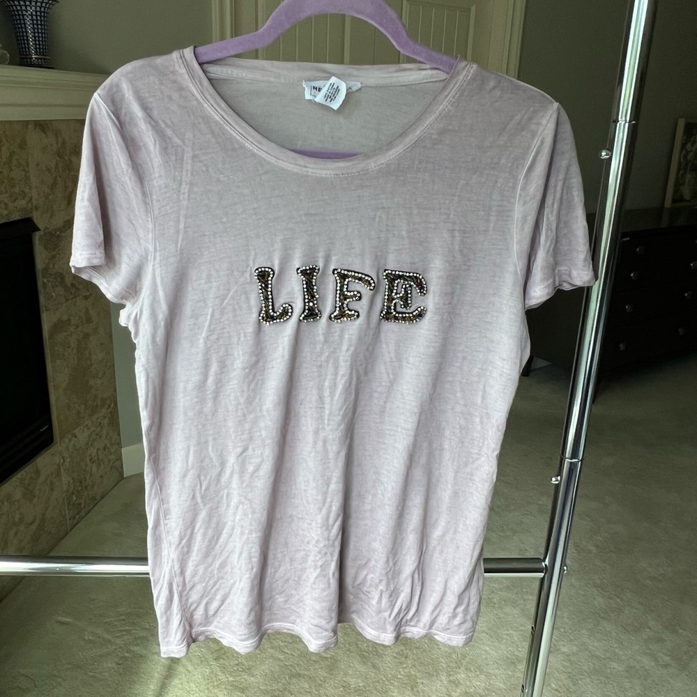 ‼️FINAL WEEK available‼️ Life embellished t shirt